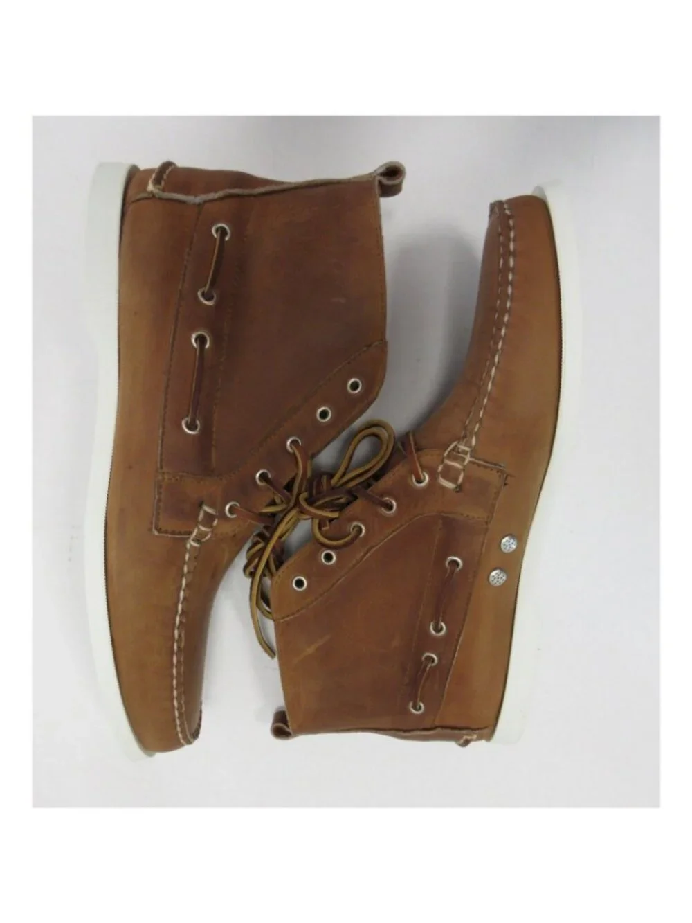Ralph Lauren Boots 11 D Tan Telford Chukka Leather Lace Up USA Made
